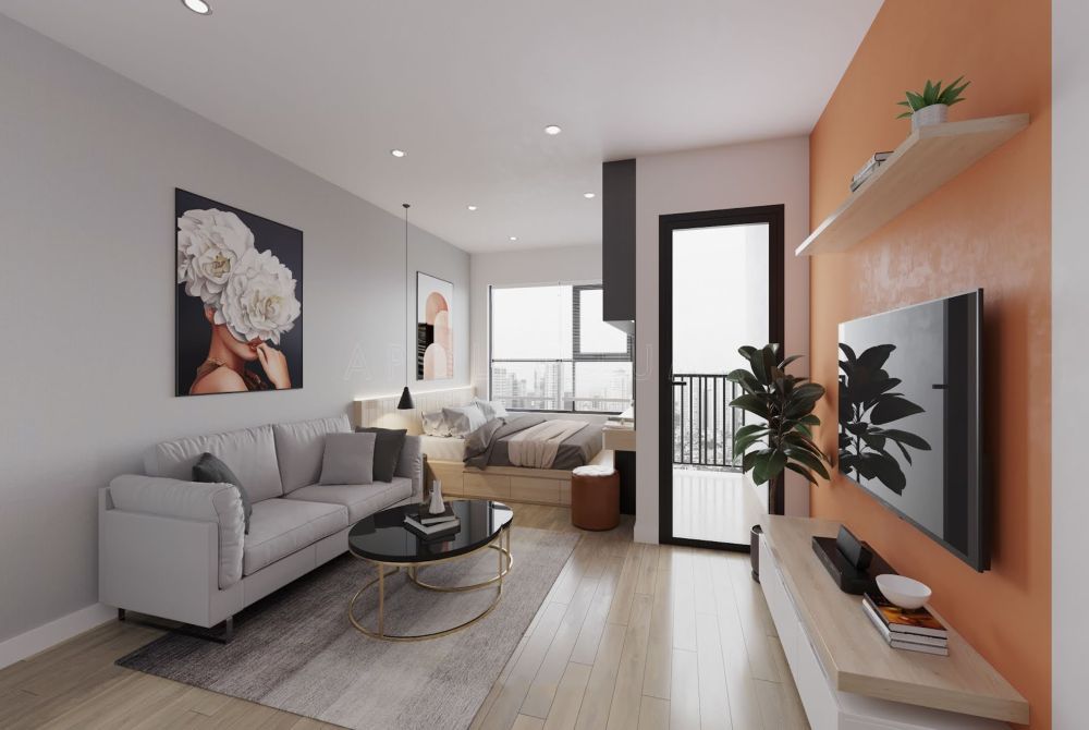 Chính chủ gửi bán căn hộ Studio tại Hana Garden City Mê Linh hướng Nam tầng trung full đồ